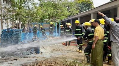 Fire broke out inside UNHCR office in Maungdaw