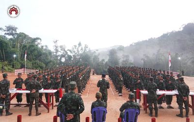 Burmese People's Liberation Army thanks AA for military training support