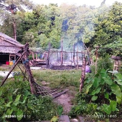 Junta forces enter north Maungdaw village, set two houses on fire