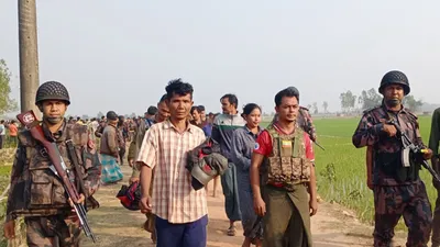 123 Myanmar soldiers fled to Bangladesh returning back today