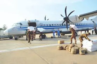 Intense fighting prevents aircraft from landing at Ann airport, junta compels to airdrop military supplies   