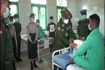 Military Hospital in Ann Medical Corps Relocated Due to AA Offensive